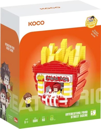 Klocki Koco bar z frytkami 853el, Pro Kids