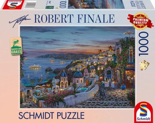 Puzzle 1000 Zachód słońca na Santorini/Grecja