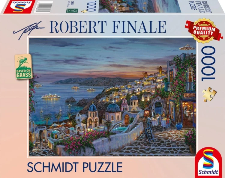 Puzzle 1000 Zachód słońca na Santorini/Grecja