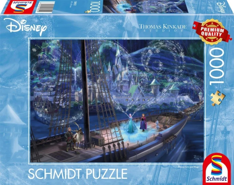 Puzzle 1000 Kraina Lodu: Miłość i magia (Disney)