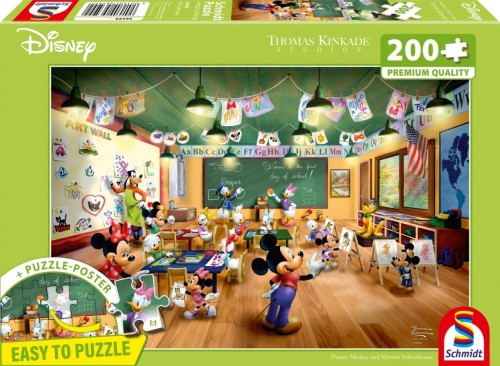 Puzzle 200 Myszka Miki & Minnie w szkole (Disney)