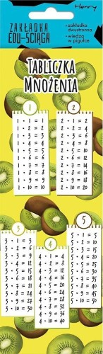 Zakładka edu-ściąga. Tabliczka mnożenia - Kiwi