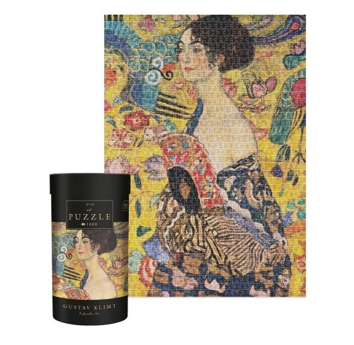 Puzzle 1000 Art 10 Gustav Klimt Lady with Fan