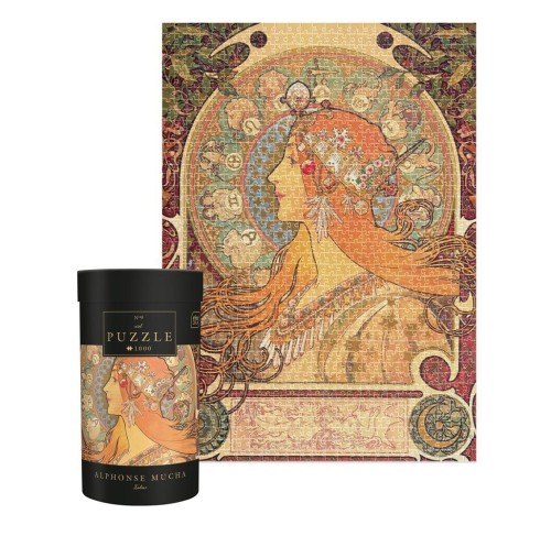 Puzzle 1000 Art 9 Alphonse Mucha Zodiac, INTERDRUK