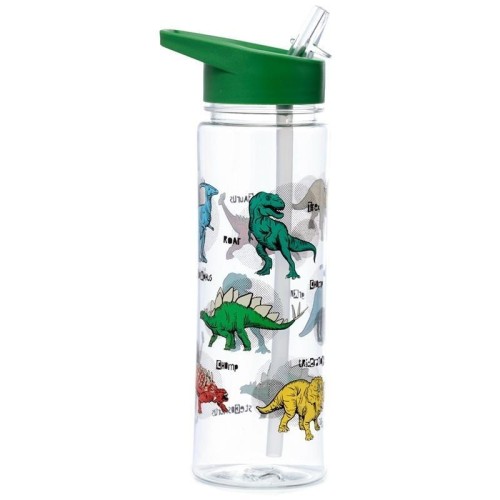 Butelka ze słomką Dinosauria 550ml, Puckator