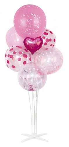 Zestaw balonów różowy 85cm 7szt PARTY GO