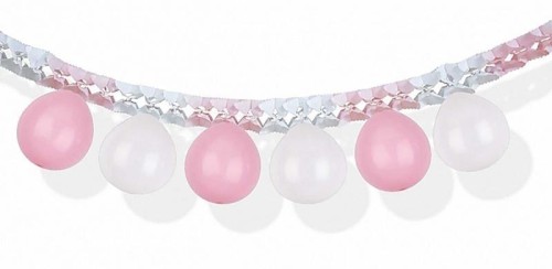 Girlanda balonowa różowo-biała 3m PARTY GO