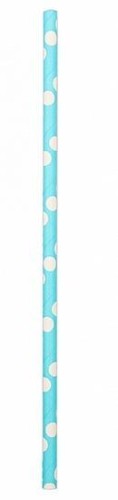 Słomki niebieskie 19,5cm 12szt PARTY GO