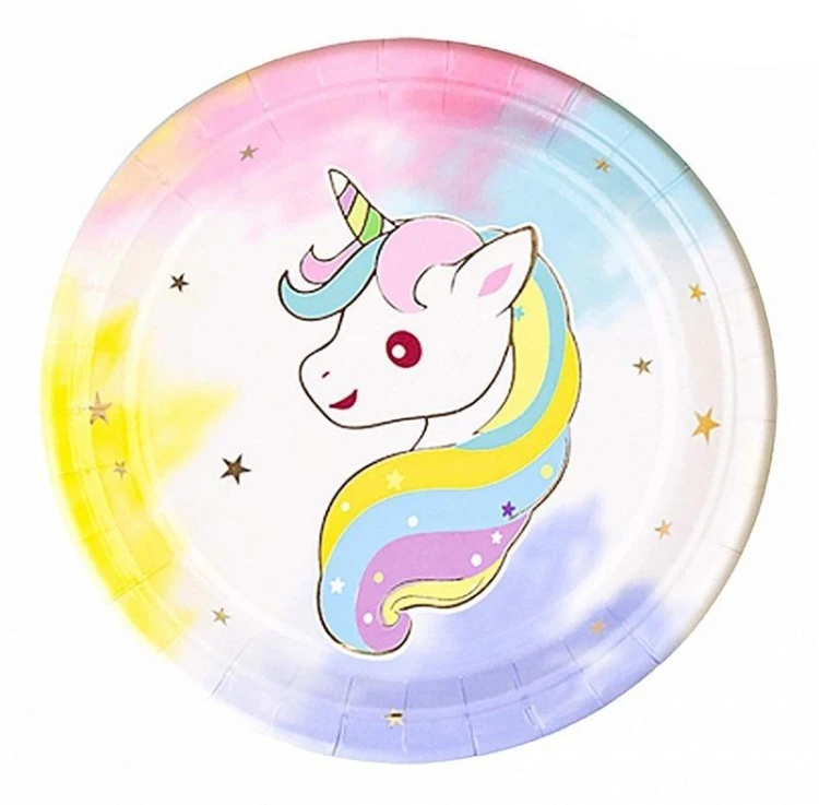 Talerz papierowy Unicorn 8szt PARTY GO