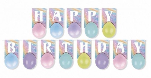 Girlanda Happy Birthday PARTY GO