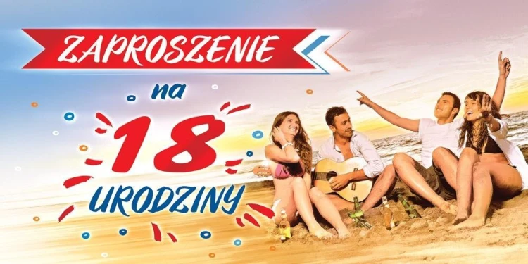 Zaproszenie na 18 Urodziny Z167 (5szt)