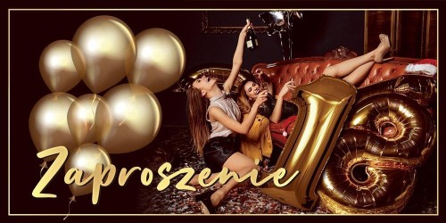 Zaproszenie na 18 Urodziny Z181 (5szt)