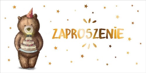 Zaproszenie Dziecięce Z67 (5szt)