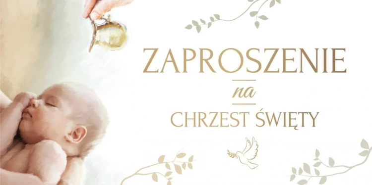 Zaproszenie na Chrzest Z115 (5szt)