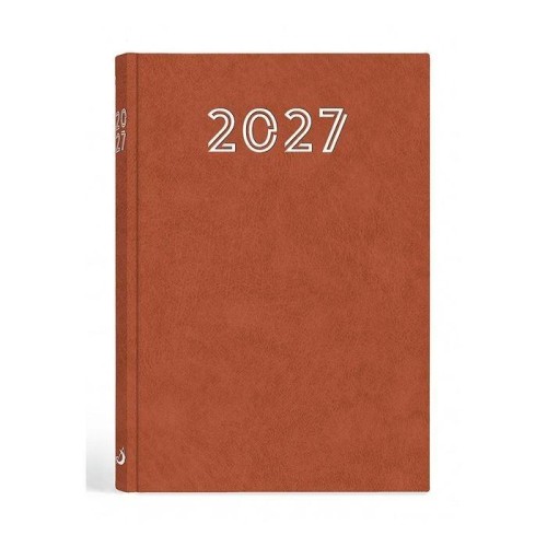 Terminarz 2027 A5 standard brązowy
