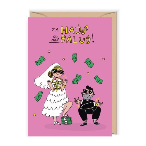 Karnet Ślub - Za hajs od nas baluj