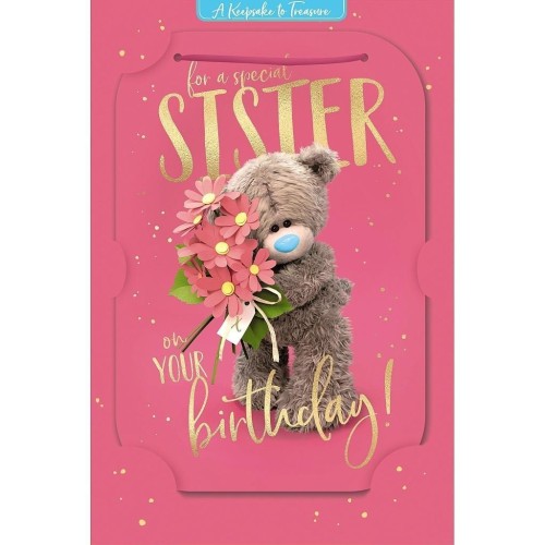 Karnet holograficzny 3D For a special sister