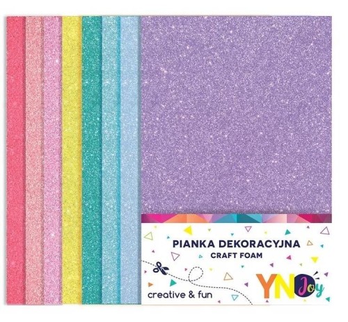 Pianka dekoracyjna brokat pastel 5szt, INTERDRUK