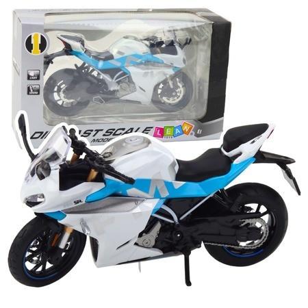 Motocykl metalowy ze światłem i dźwiękiem 1:12