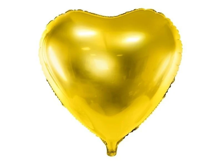 Balon foliowy Serce 45cm złoty