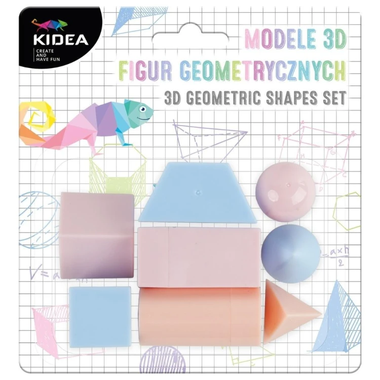 Modele 3D figur geometrycznych A KIDEA, DERFORM