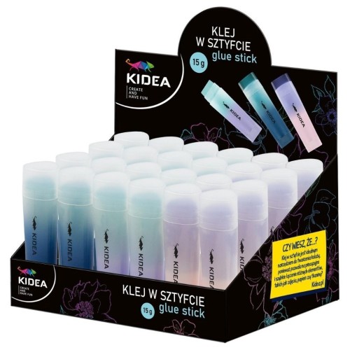 Klej w sztyfcie 15g (24szt) KIDEA, DERFORM