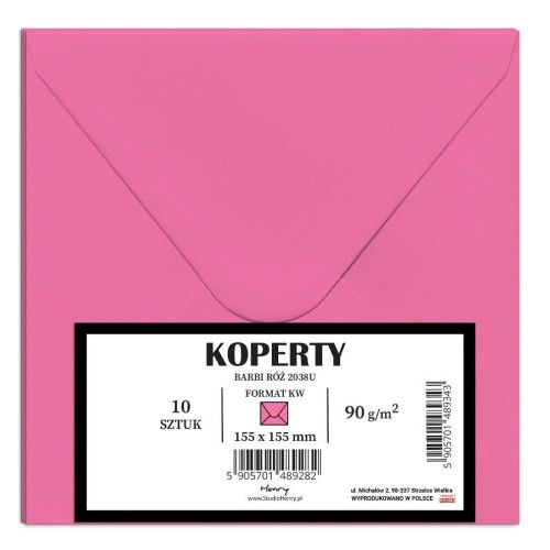 Koperty KW Barbi róż 10szt, Henry