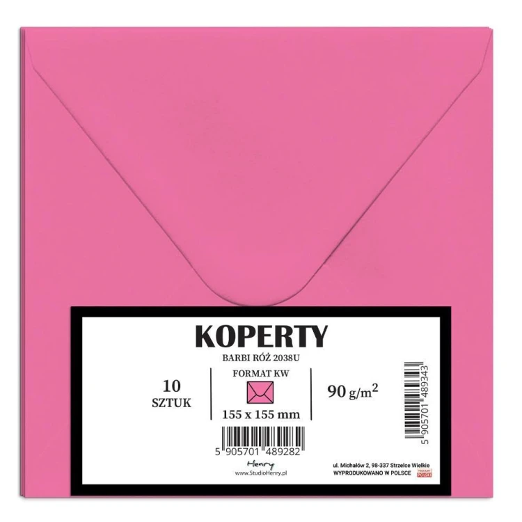 Koperty KW Barbi róż 10szt, Henry