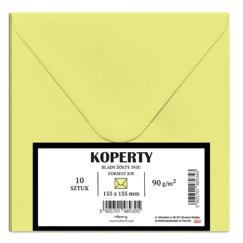 Koperty KW blady żółty 10szt, Henry