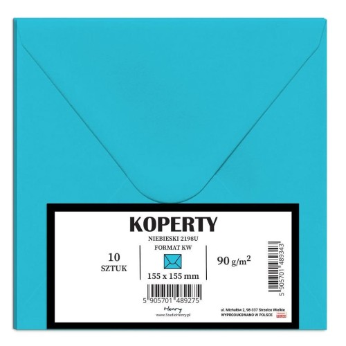 Koperty KW niebieskie 10szt, Henry