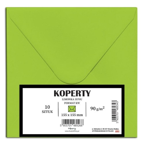Koperty KW limonka 10szt, Henry