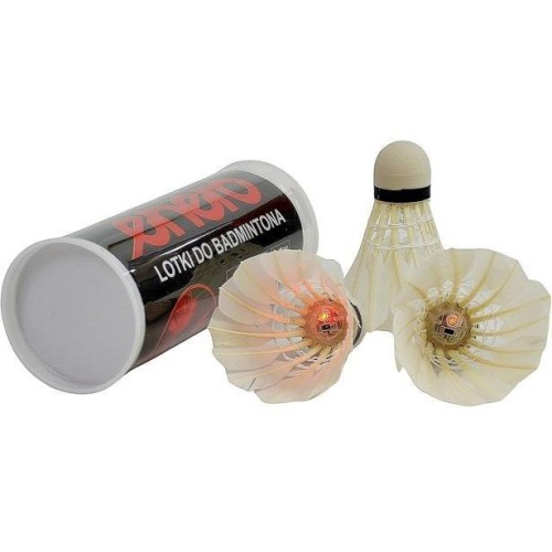 Lotka badminton Air Shutter pióra LED 3szt, Enero
