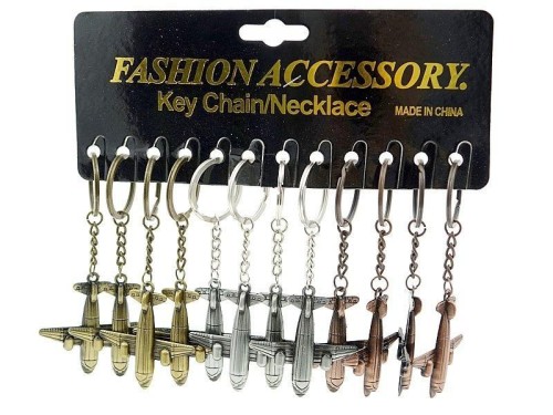 Brelok samolot metalowy (12szt), ADAR