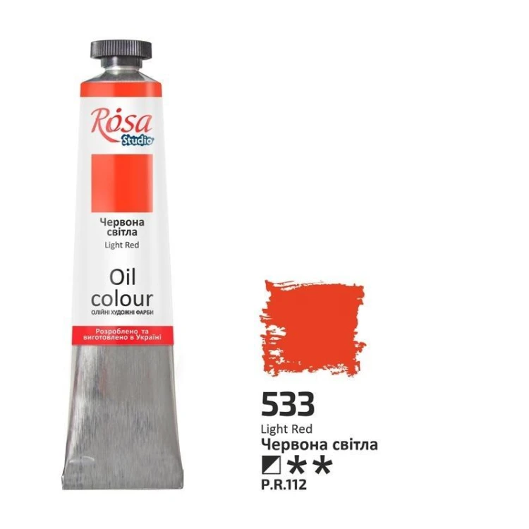 Farba olejna red light 533 45ml, Rosa
