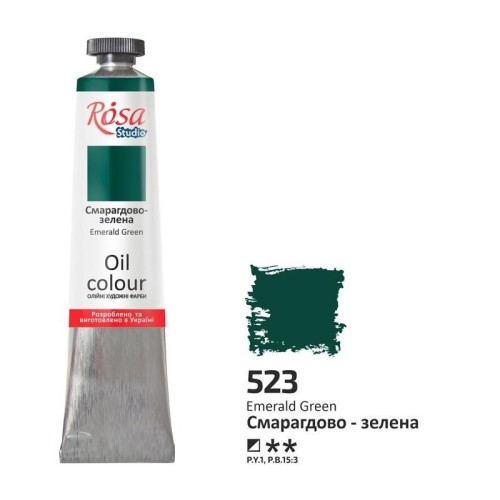 Farba olejna emerald gray 523 45ml, Rosa