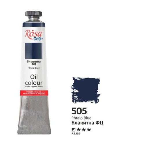 Farba olejna phthalo blue 505 45ml, Rosa