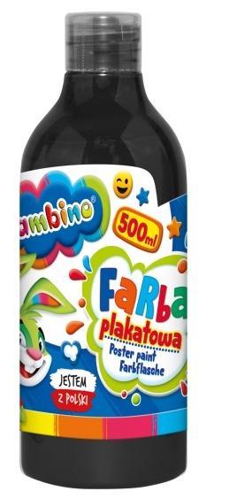 Farba plakatowa czarna 500ml BAMBINO, ST-MAJEWSKI