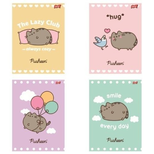 Zeszyt A5/32K linia laminowany Pusheen (15szt)