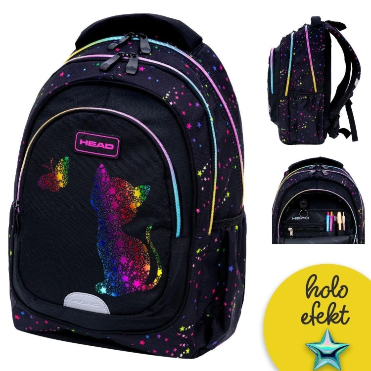 Plecak Head Golden Effect Rainbow Kitty AB330