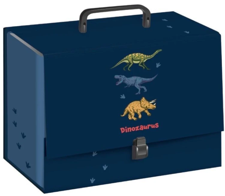 Teczka z rączką C4 10cm Dinozaurus, INTERDRUK