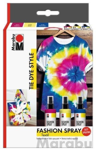 Farby do batiku w spreju Tie Dye 4el, Marabu