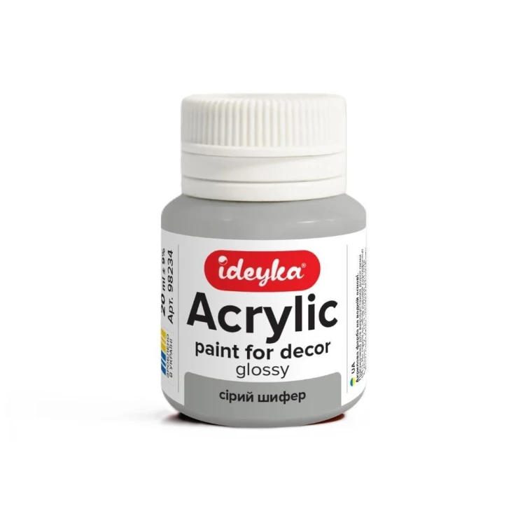 Farba akrylowa Szary łupek 20ml, Ideyka