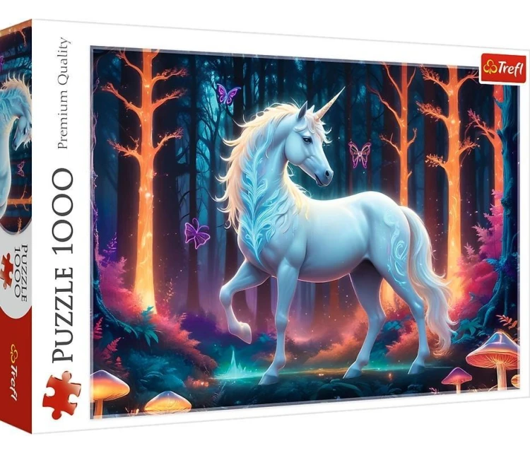 Puzzle 1000 Mistyczny jednorożec TREFL, Trefl