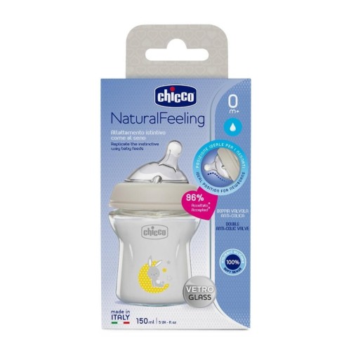 Butelka szklana NaturalFeeling 150ml 0m+, Chicco