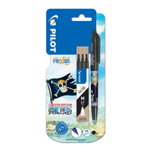 Pióro kulkowe czarny+3 wkłady One Piece, PILOT