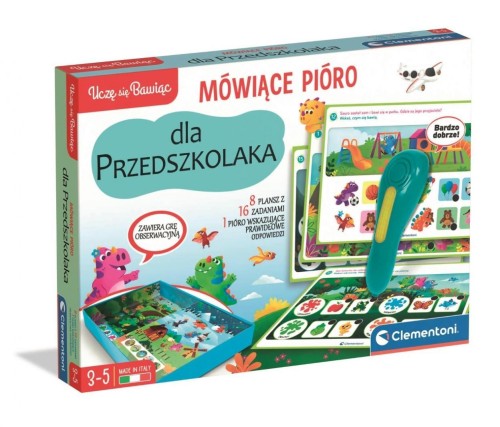 Mówiące Pióro 500 pytań przedszkolaka, Clementoni
