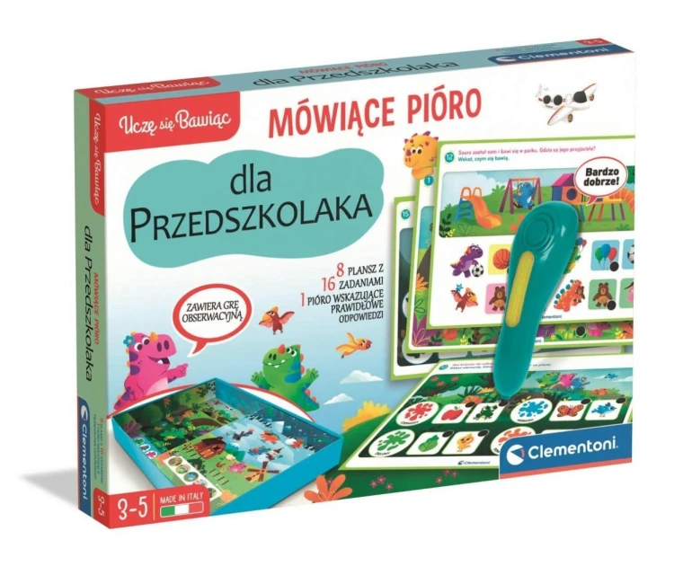 Mówiące Pióro 500 pytań przedszkolaka, Clementoni