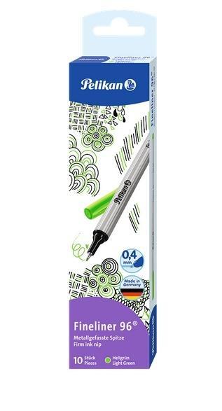 Cienkopis Fineliner 96 0,4mm jasnozielony (10szt)