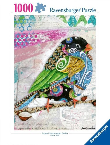 Puzzle 2D: Zakręcony ptak 1000el, Ravensburger