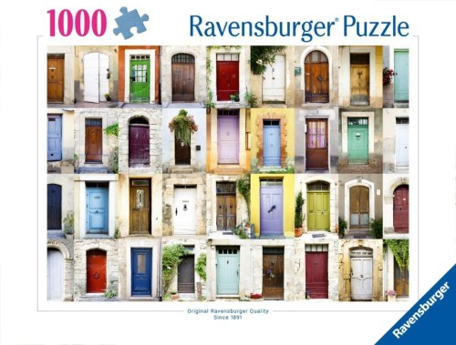 Puzzle 2D: Prowansja - drzwi 1000el, Ravensburger